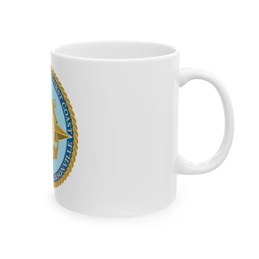 USCG Sector Jacksonville Guardians of the first coast (U.S. Coast Guard) White Coffee Mug - Go Mug Yourself