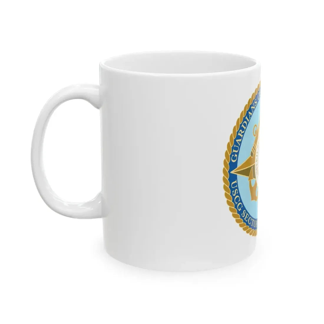 USCG Sector Jacksonville Guardians of the first coast (U.S. Coast Guard) White Coffee Mug - Go Mug Yourself