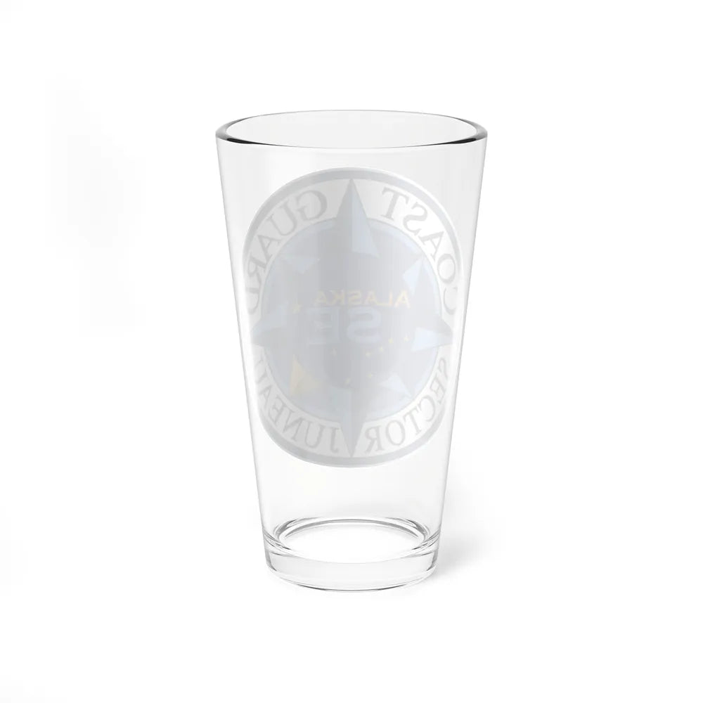 USCG Sector Juneau (U.S. Coast Guard) Pint Glass 16oz-Go Mug Yourself