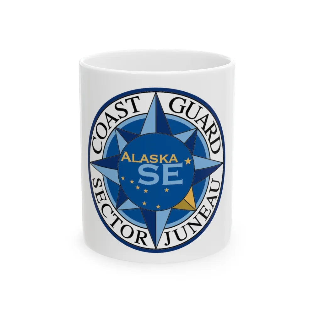 USCG Sector Juneau (U.S. Coast Guard) White Coffee Mug-11oz-Go Mug Yourself