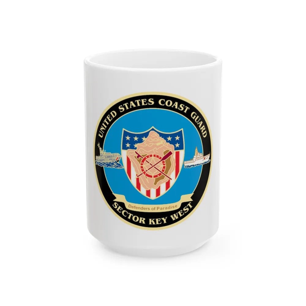 USCG Sector Key West New 2006 (U.S. Coast Guard) White Coffee Mug-15oz-Go Mug Yourself