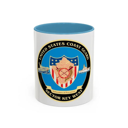 USCG Sector Key West   New 2006 (U.S. Coast Guard) Accent Coffee Mug 11oz Light Blue - Go Mug Yourself