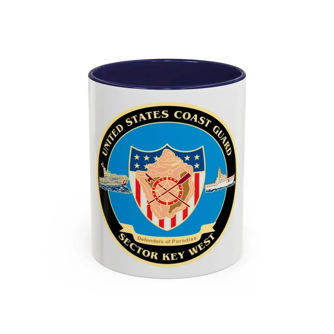 USCG Sector Key West   New 2006 (U.S. Coast Guard) Accent Coffee Mug 11oz Navy - Go Mug Yourself