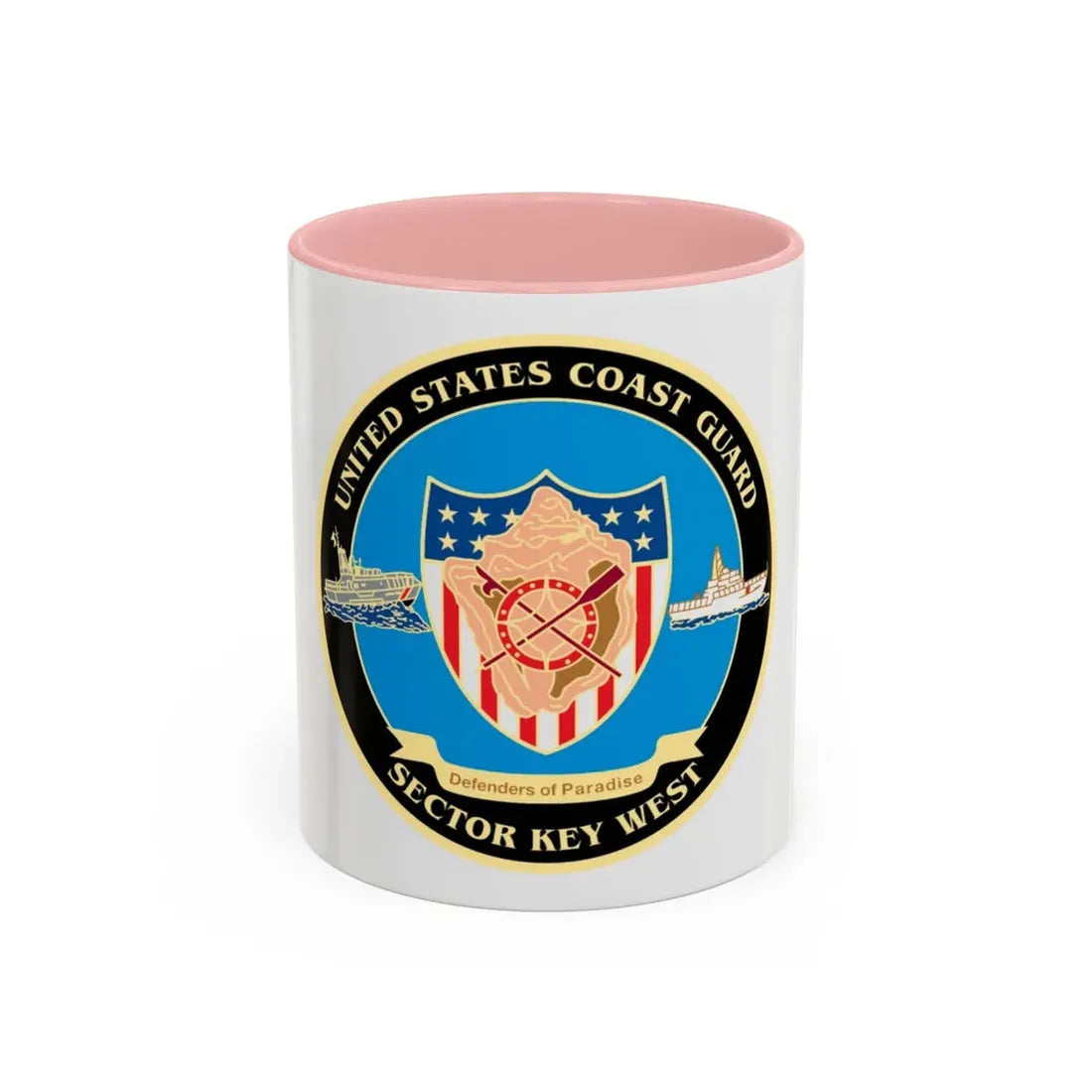 USCG Sector Key West   New 2006 (U.S. Coast Guard) Accent Coffee Mug 11oz Pink - Go Mug Yourself