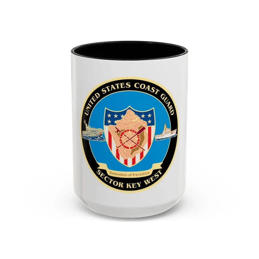USCG Sector Key West   New 2006 (U.S. Coast Guard) Accent Coffee Mug 15oz Black - Go Mug Yourself