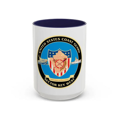 USCG Sector Key West   New 2006 (U.S. Coast Guard) Accent Coffee Mug 15oz Navy - Go Mug Yourself