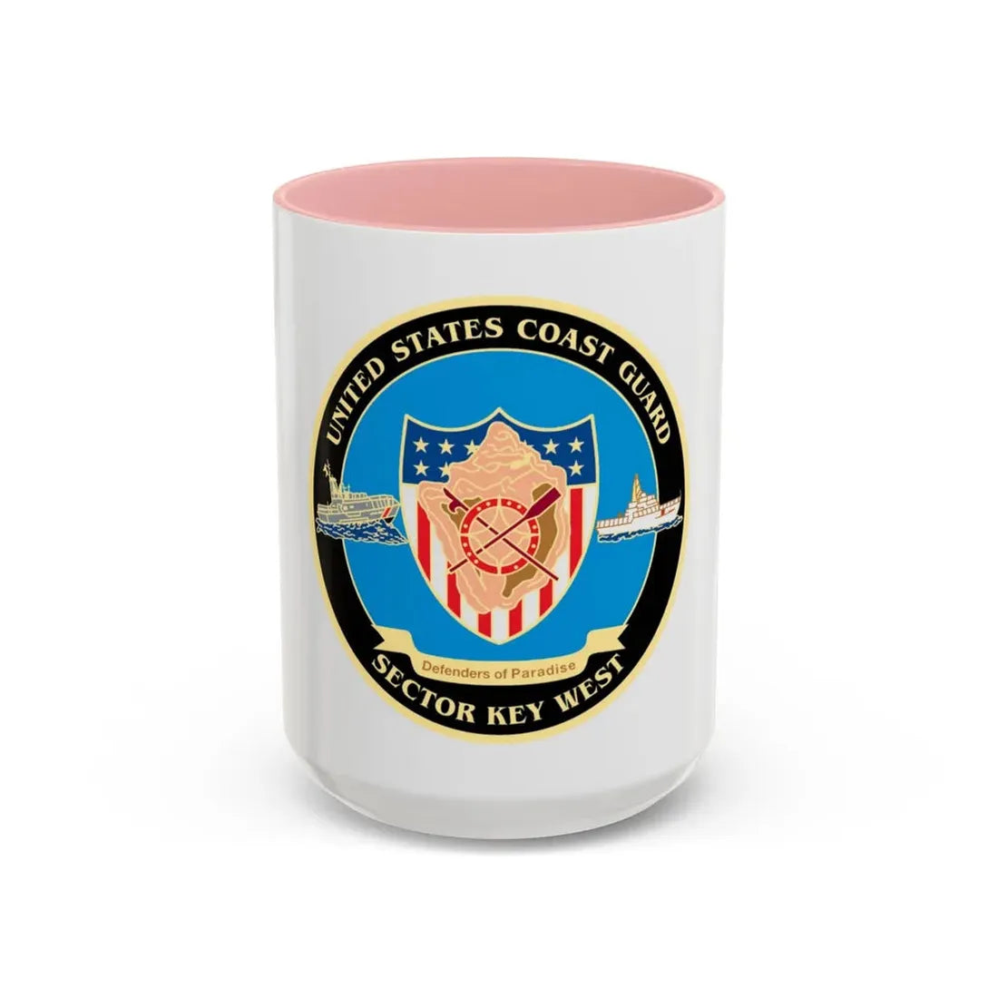 USCG Sector Key West   New 2006 (U.S. Coast Guard) Accent Coffee Mug 15oz Pink - Go Mug Yourself