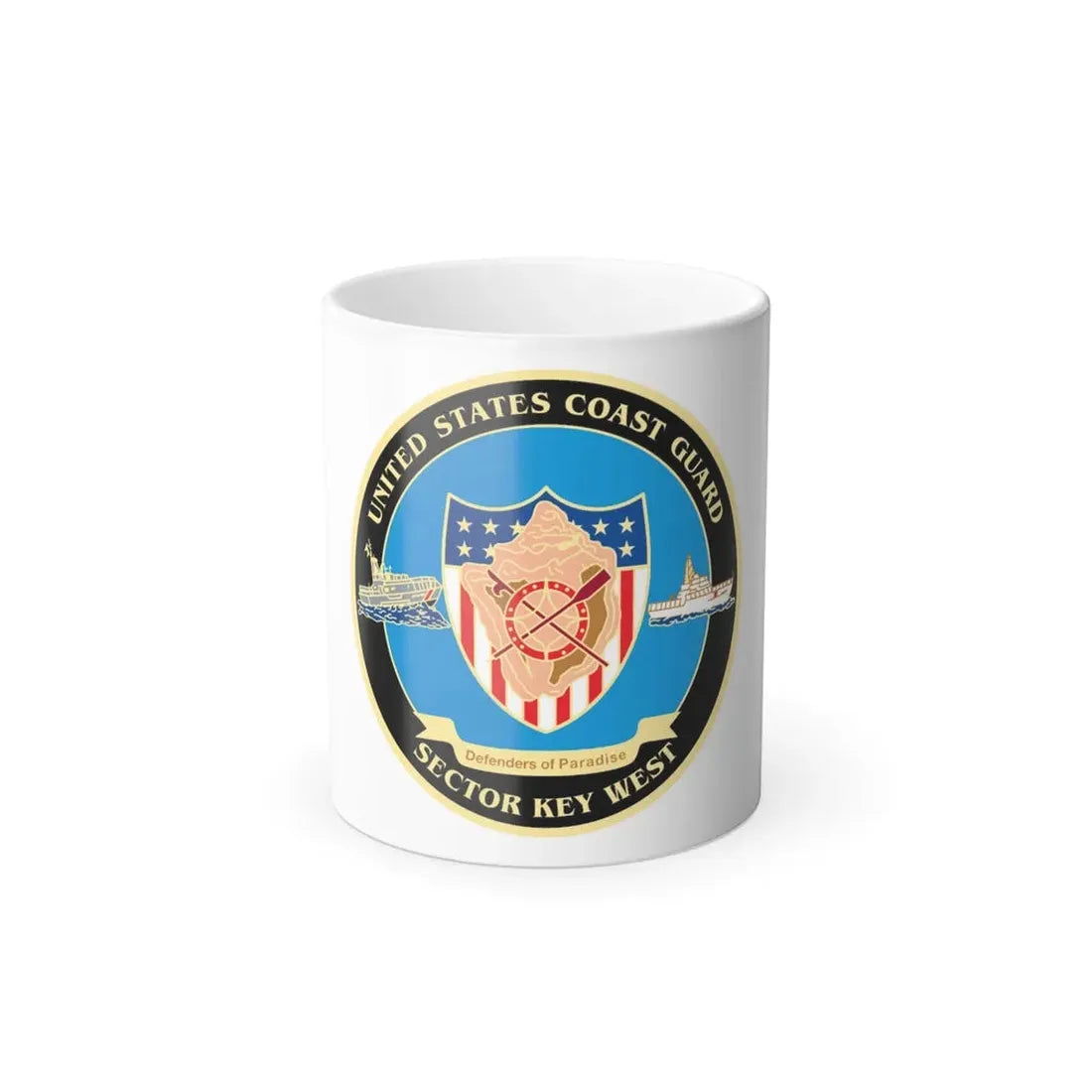 USCG Sector Key West New 2006 (U.S. Coast Guard) Color Changing Coffee Mug 11oz - Go Mug Yourself