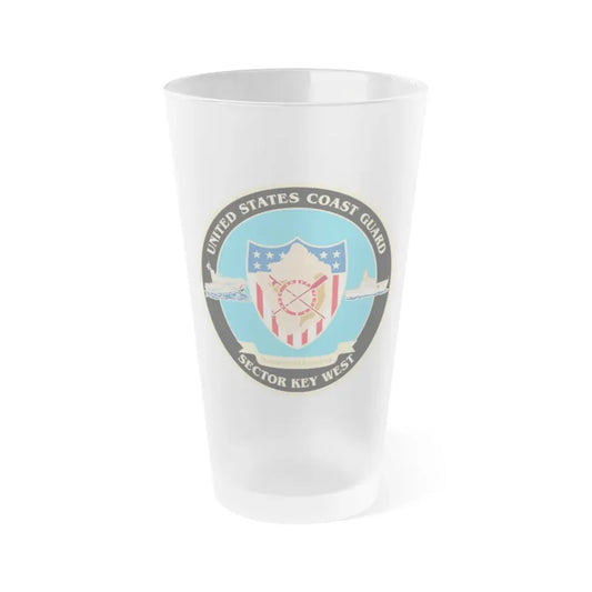 USCG Sector Key West   New 2006 (U.S. Coast Guard) Frosted Pint Glass 16oz Default Title - Go Mug Yourself