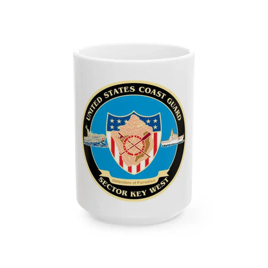 USCG Sector Key West   New 2006 (U.S. Coast Guard) White Coffee Mug 15oz - Go Mug Yourself