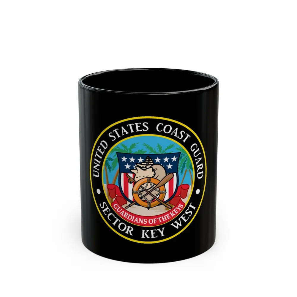 USCG Sector Key West (U.S. Coast Guard) Black Coffee Mug-11oz-Go Mug Yourself