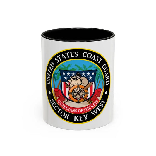 USCG Sector Key West (U.S. Coast Guard) Accent Coffee Mug 11oz Black - Go Mug Yourself