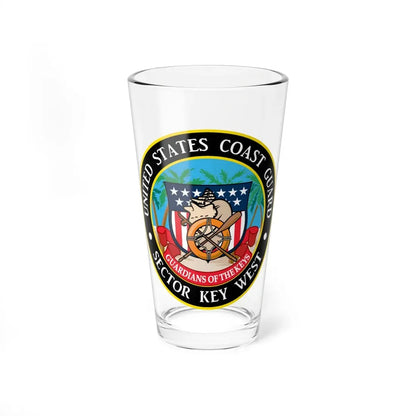 USCG Sector Key West (U.S. Coast Guard) Pint Glass 16oz 16oz - Go Mug Yourself