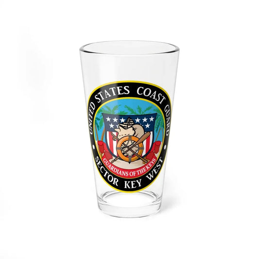 USCG Sector Key West (U.S. Coast Guard) Pint Glass 16oz 16oz - Go Mug Yourself