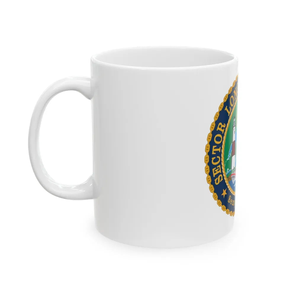 USCG Sector Long Island Sound (U.S. Coast Guard) White Coffee Mug-Go Mug Yourself