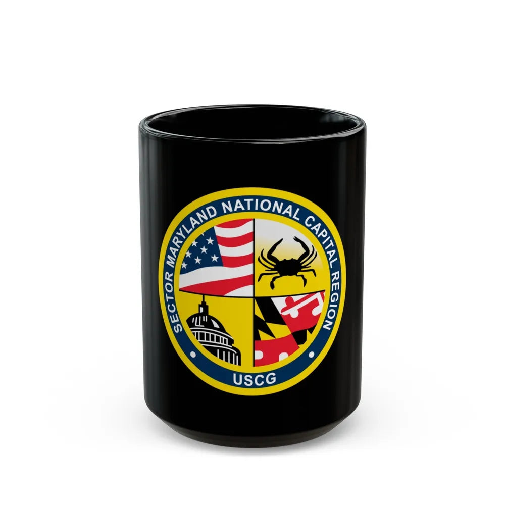 USCG Sector Maryland NRC (U.S. Coast Guard) Black Coffee Mug-15oz-Go Mug Yourself