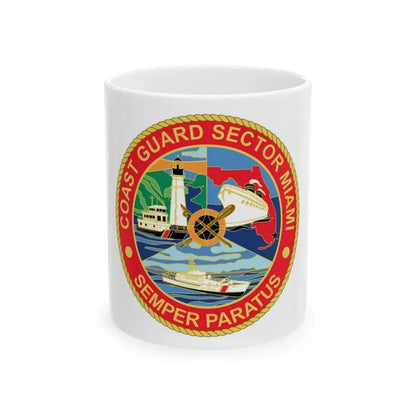 USCG Sector Miami (U.S. Coast Guard) White Coffee Mug 11oz - Go Mug Yourself