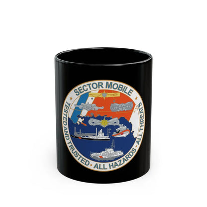 USCG Sector Mobile (U.S. Coast Guard) Black Coffee Mug-11oz-Go Mug Yourself