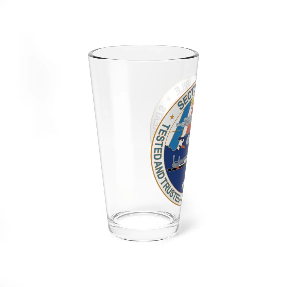 USCG Sector Mobile (U.S. Coast Guard) Pint Glass 16oz-Go Mug Yourself