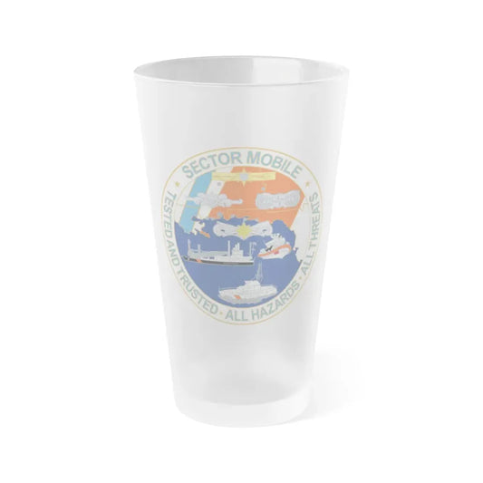 USCG Sector Mobile (U.S. Coast Guard) Frosted Pint Glass 16oz Default Title - Go Mug Yourself