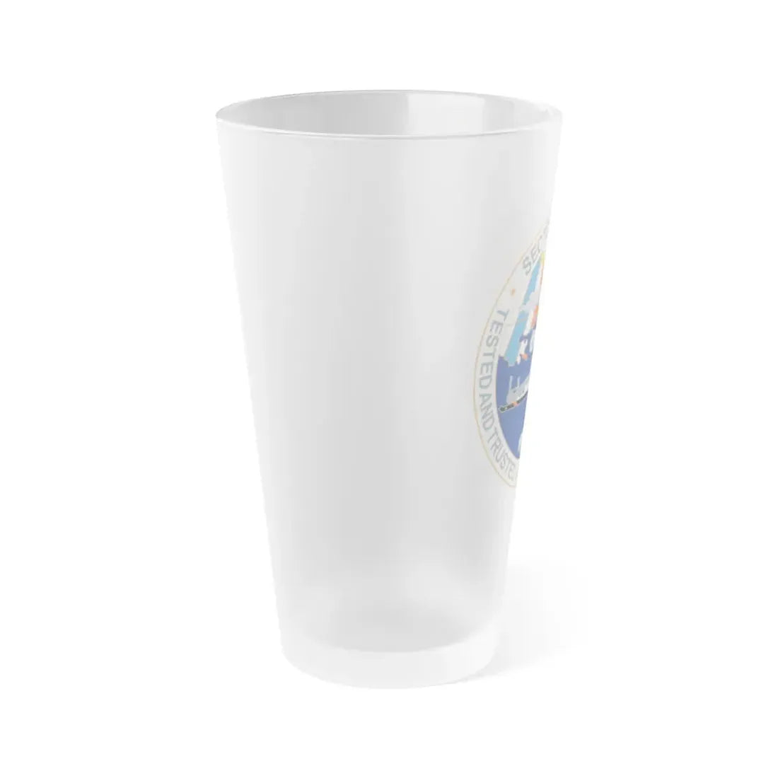 USCG Sector Mobile (U.S. Coast Guard) Frosted Pint Glass 16oz - Go Mug Yourself