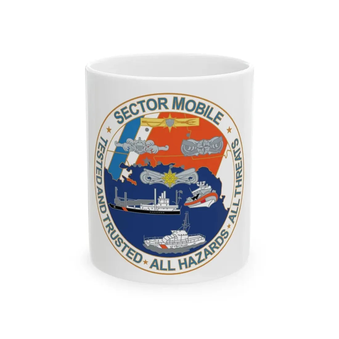 USCG Sector Mobile (U.S. Coast Guard) White Coffee Mug 11oz - Go Mug Yourself