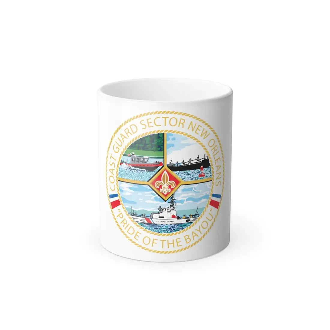 USCG Sector New Orleans Pride of the Bayou (U.S. Coast Guard) Color Changing Coffee Mug 11oz - Go Mug Yourself