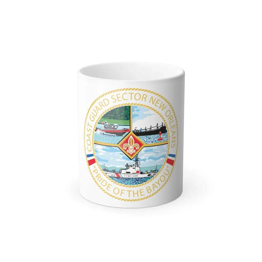USCG Sector New Orleans Pride of the Bayou (U.S. Coast Guard) Color Changing Coffee Mug 11oz - Go Mug Yourself