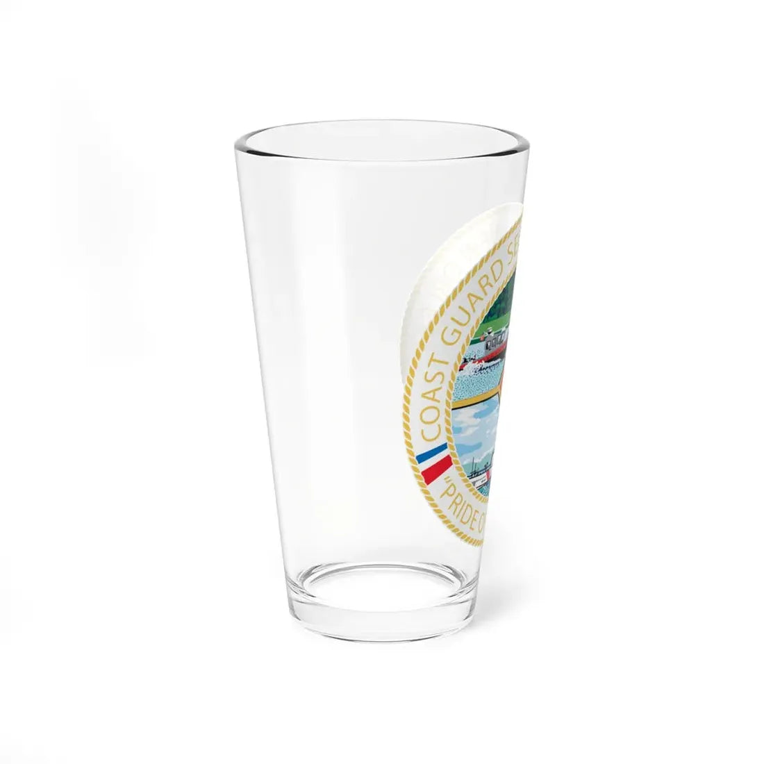 USCG Sector New Orleans   Pride of the Bayou (U.S. Coast Guard) Pint Glass 16oz - Go Mug Yourself
