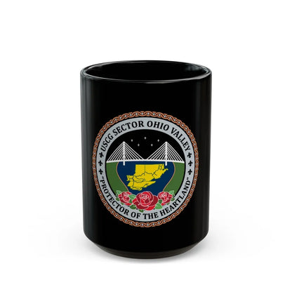 USCG SECTOR OHIO VALLEY (U.S. Coast Guard) Black Coffee Mug-15oz-Go Mug Yourself