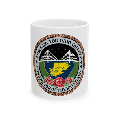 USCG SECTOR OHIO VALLEY (U.S. Coast Guard) White Coffee Mug-11oz-Go Mug Yourself