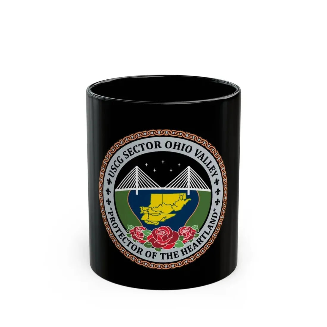 USCG SECTOR OHIO VALLEY (U.S. Coast Guard) Black Coffee Mug 11oz - Go Mug Yourself