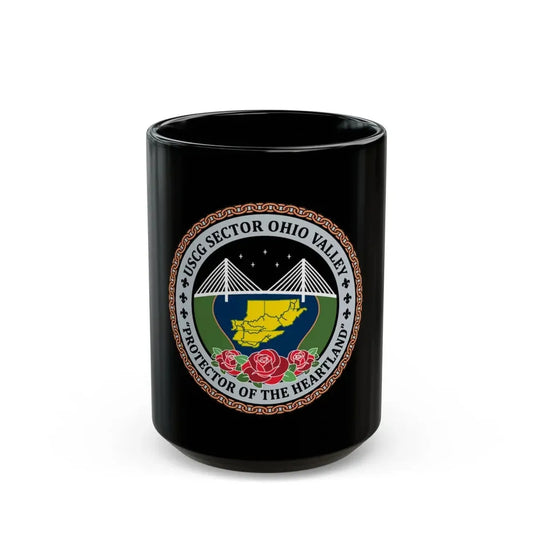 USCG SECTOR OHIO VALLEY (U.S. Coast Guard) Black Coffee Mug 15oz - Go Mug Yourself