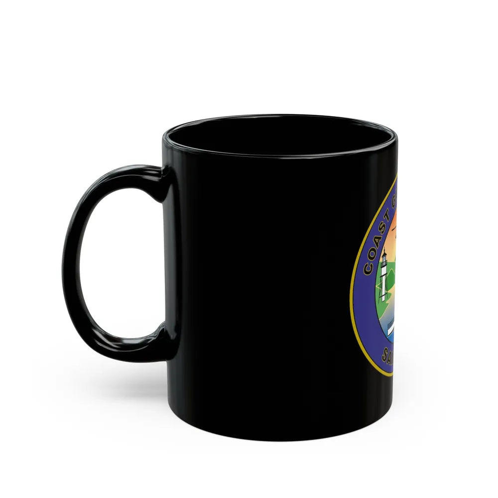 USCG Sector San Diego NEW 07 (U.S. Coast Guard) Black Coffee Mug-Go Mug Yourself