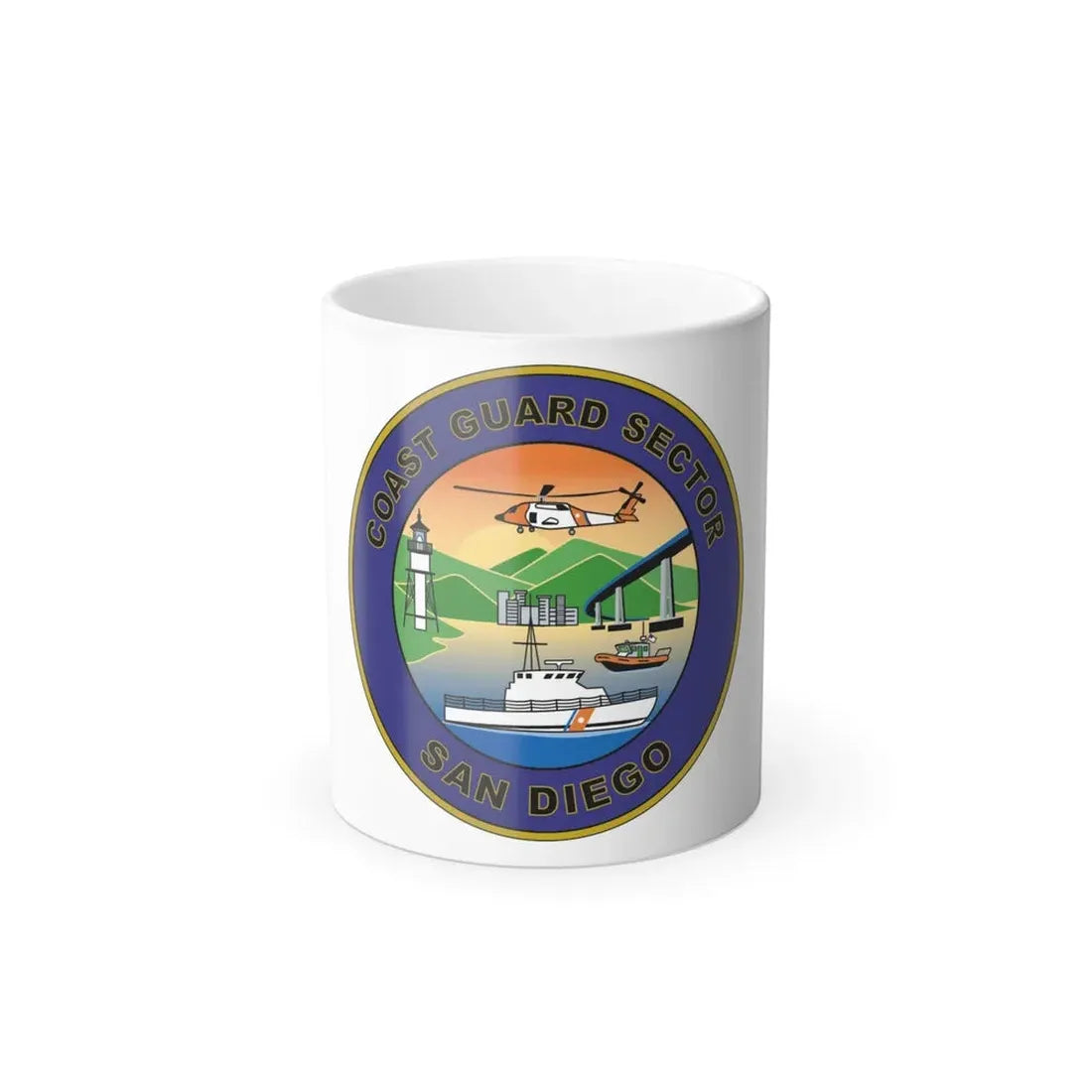 USCG Sector San Diego NEW 07 (U.S. Coast Guard) Color Changing Coffee Mug 11oz - Go Mug Yourself