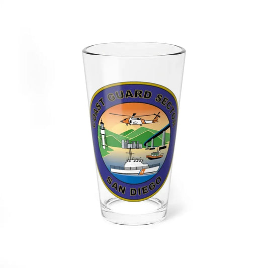 USCG Sector San Diego NEW 07 (U.S. Coast Guard) Pint Glass 16oz 16oz - Go Mug Yourself