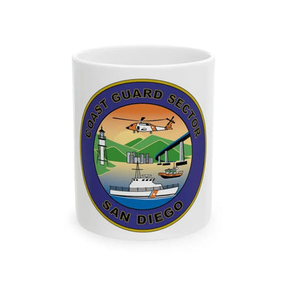 USCG Sector San Diego NEW 07 (U.S. Coast Guard) White Coffee Mug 11oz - Go Mug Yourself
