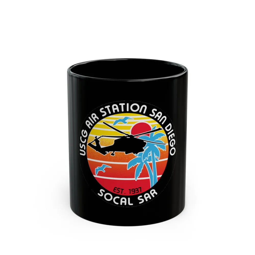 USCG Sector San Diego SOCAL SAR (U.S. Coast Guard) Black Coffee Mug-11oz-Go Mug Yourself