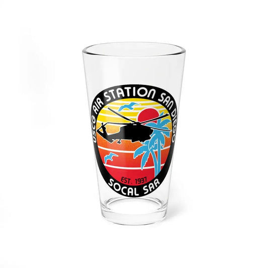 USCG Sector San Diego SOCAL SAR (U.S. Coast Guard) Pint Glass 16oz 16oz - Go Mug Yourself