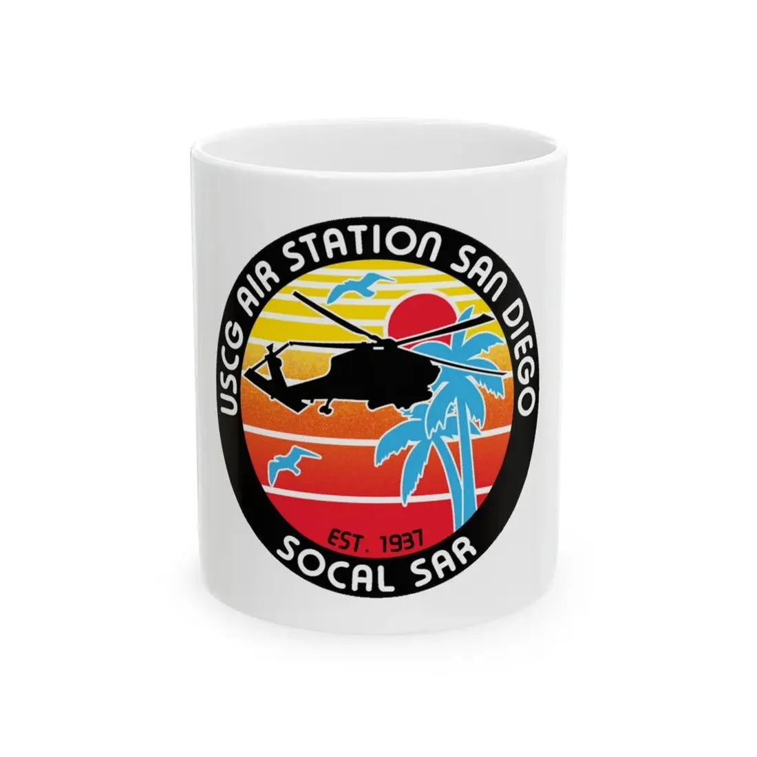 USCG Sector San Diego SOCAL SAR (U.S. Coast Guard) White Coffee Mug 11oz - Go Mug Yourself