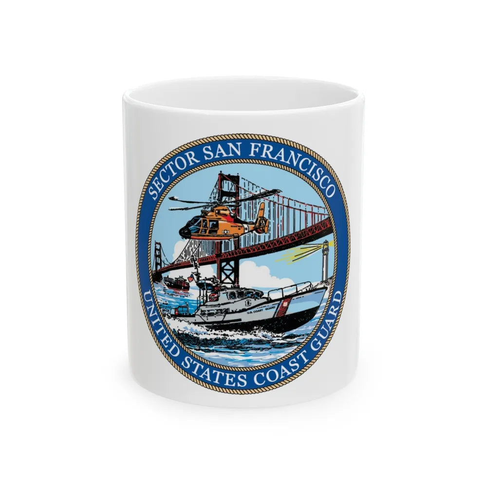 USCG Sector San Francisco (U.S. Coast Guard) White Coffee Mug-11oz-Go Mug Yourself