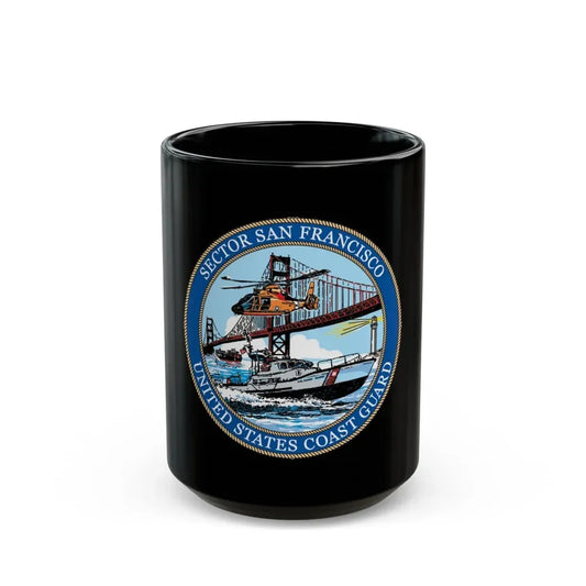 USCG Sector San Francisco (U.S. Coast Guard) Black Coffee Mug 15oz - Go Mug Yourself