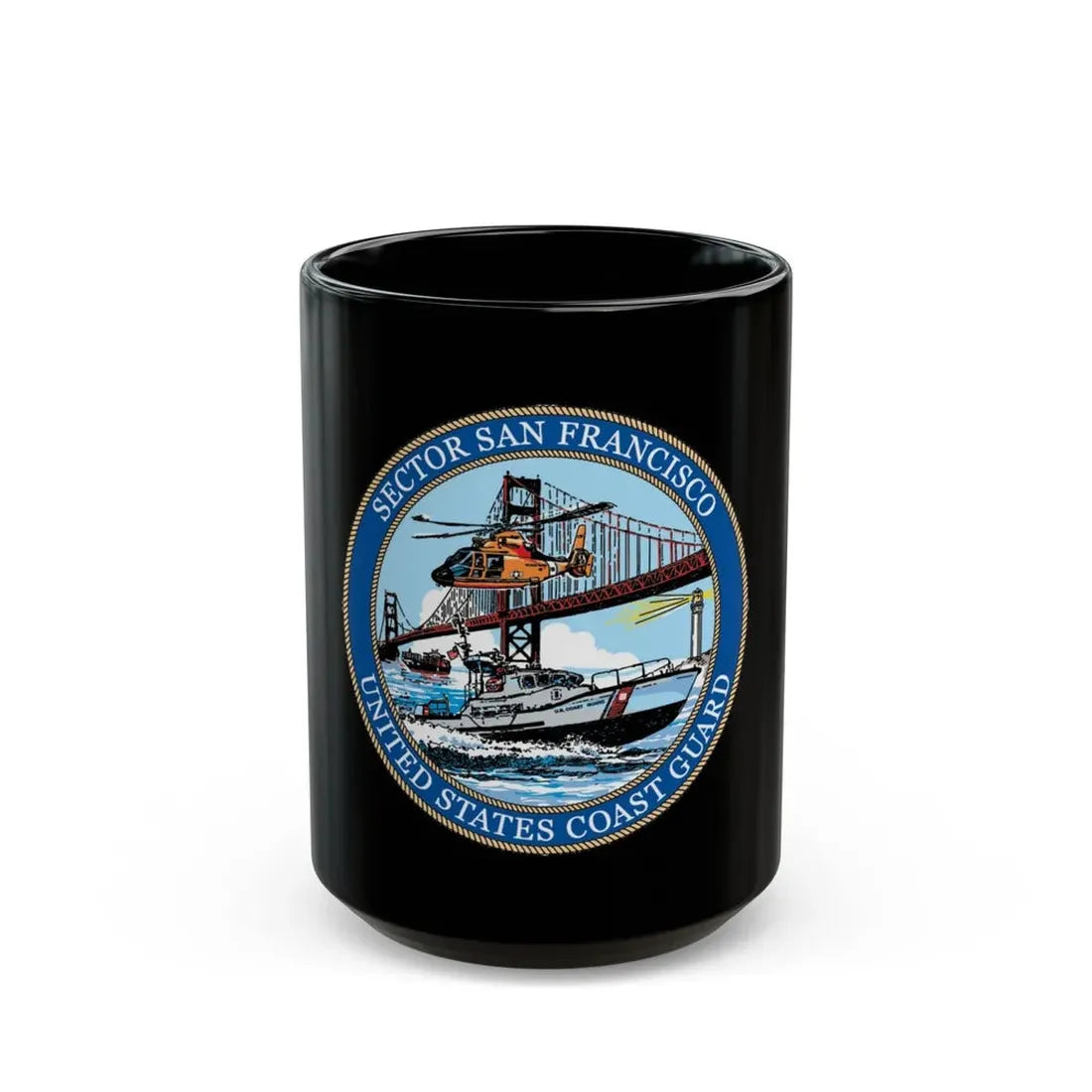USCG Sector San Francisco (U.S. Coast Guard) Black Coffee Mug - Go Mug Yourself