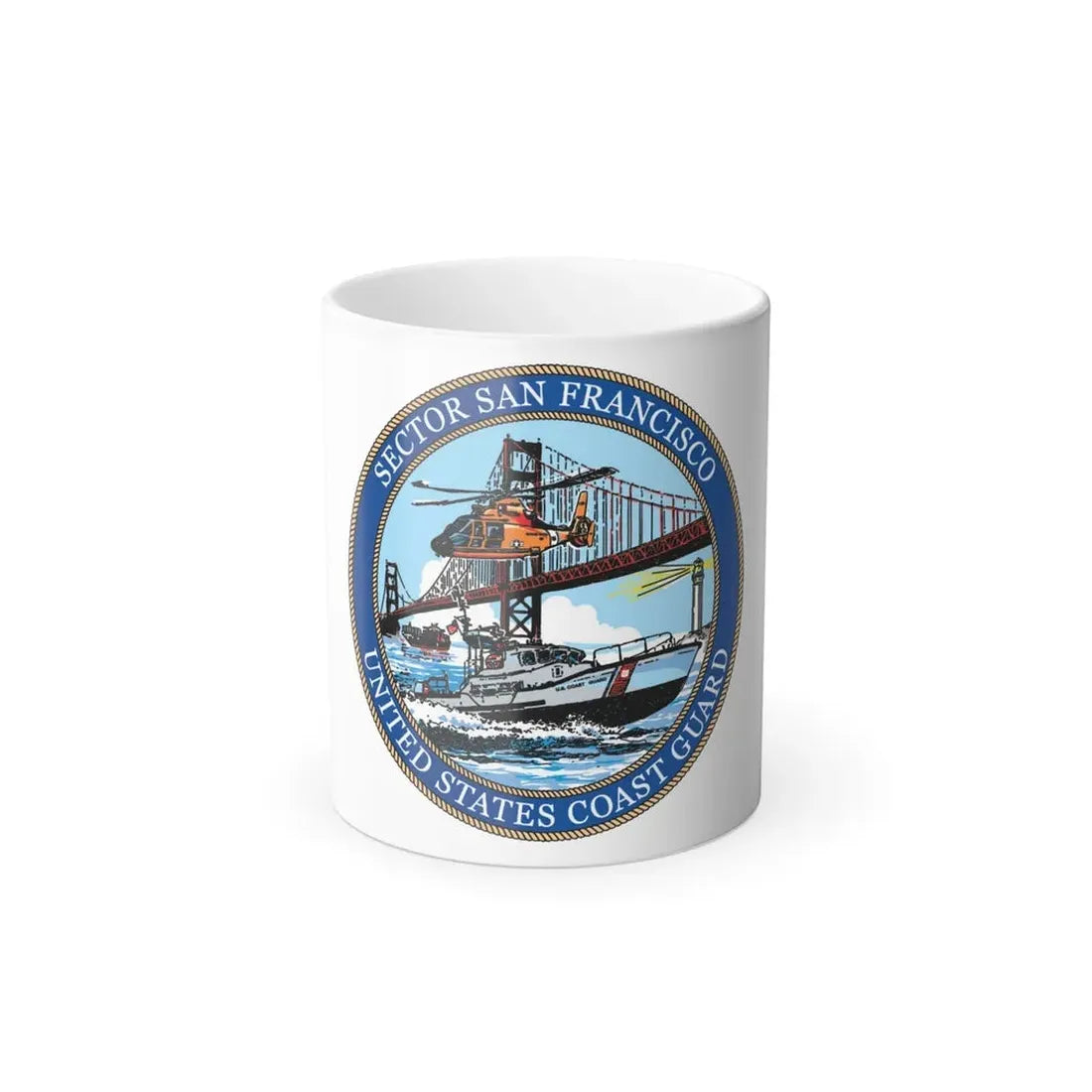USCG Sector San Francisco (U.S. Coast Guard) Color Changing Coffee Mug 11oz - Go Mug Yourself