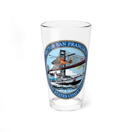 USCG Sector San Francisco (U.S. Coast Guard) Pint Glass 16oz 16oz - Go Mug Yourself