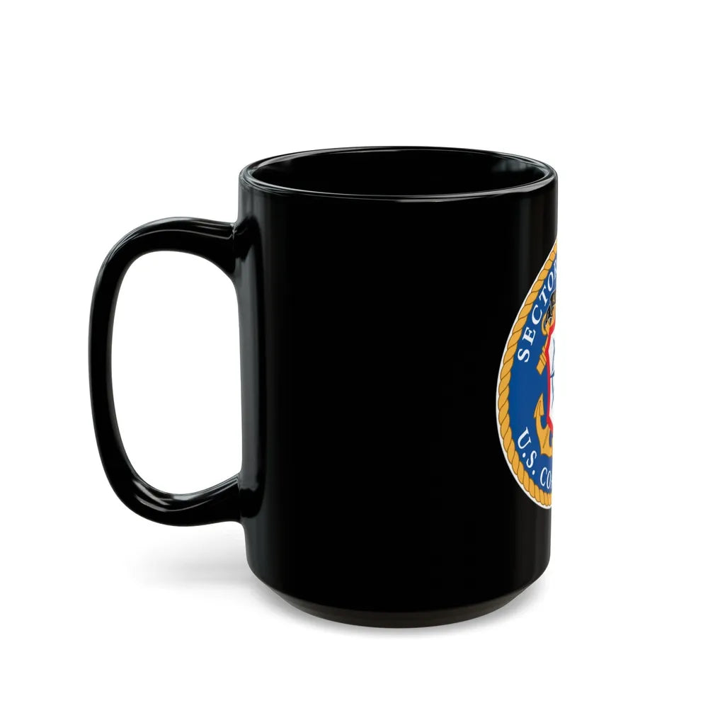 USCG Sector San Juan (U.S. Coast Guard) Black Coffee Mug-Go Mug Yourself