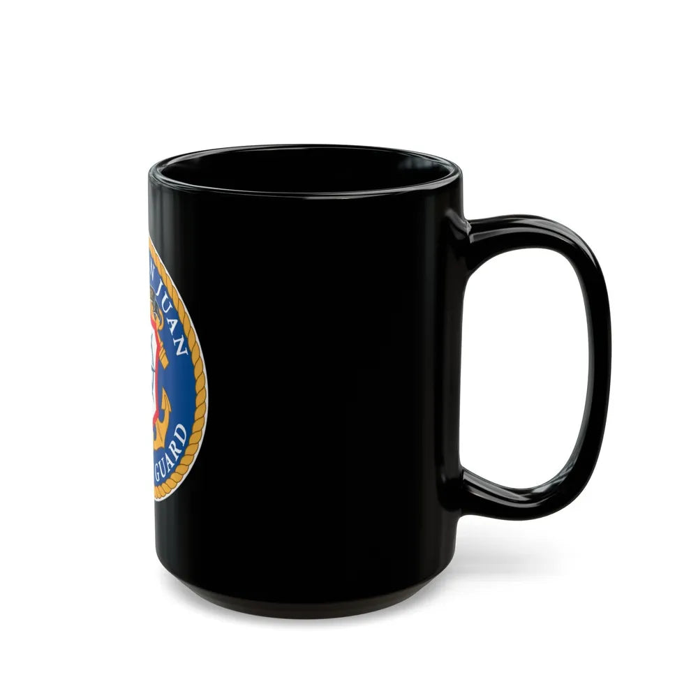 USCG Sector San Juan (U.S. Coast Guard) Black Coffee Mug-Go Mug Yourself