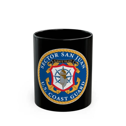 USCG Sector San Juan (U.S. Coast Guard) Black Coffee Mug 11oz - Go Mug Yourself