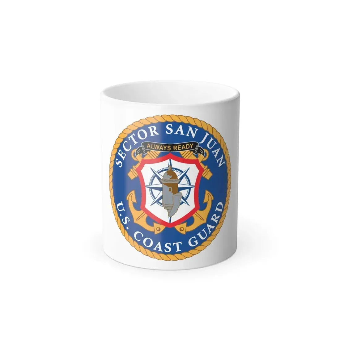 USCG Sector San Juan (U.S. Coast Guard) Color Changing Coffee Mug 11oz - Go Mug Yourself