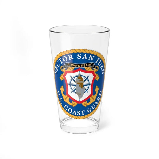 USCG Sector San Juan (U.S. Coast Guard) Pint Glass 16oz 16oz - Go Mug Yourself